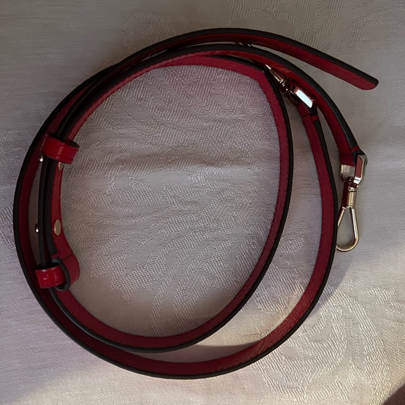 Kate Spade hot chili andi croc embossed patent leather canteen bag - Picture 10 of 12